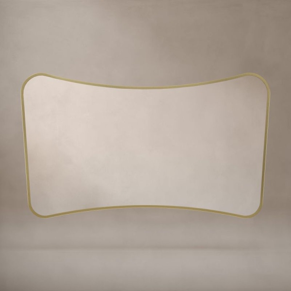 Delphine Mirror 120 x 70cm - Brushed Brass